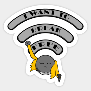 Mercury WIFI - I want to break free Sticker